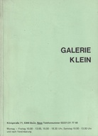 Galerie Klein. Lagerkatalog 1976/ 1977
